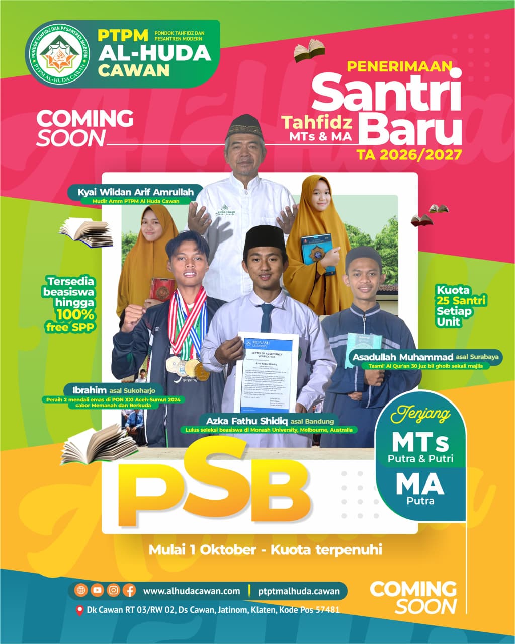 Poster PSB Al Huda Cawan